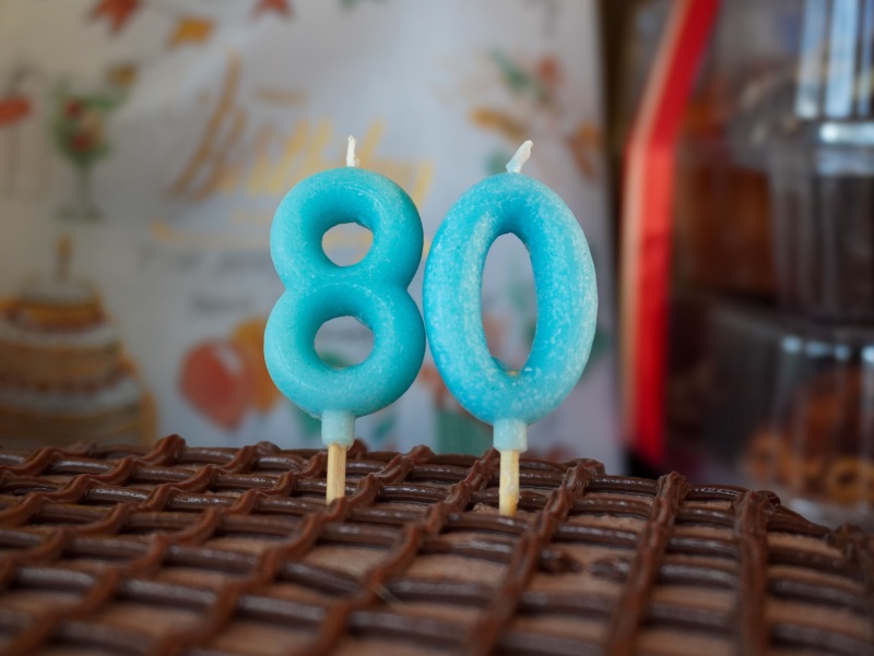 Картинки з ювілеєм 80 років чоловікові: вітальні листівки та тексти